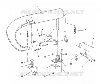ABGASSYSTEM 500 EFI / 0930674 and  500 EFI SKS / 0930574 (4922962296026A)