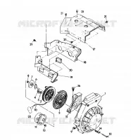 Gebläsegehäuse/RÜCKZUG ANLASSER Indy Lite (4921332133030A)
