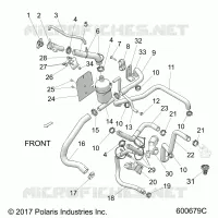 ENGINE, KUHLER SYSTEM, BOTTLE/HOSES