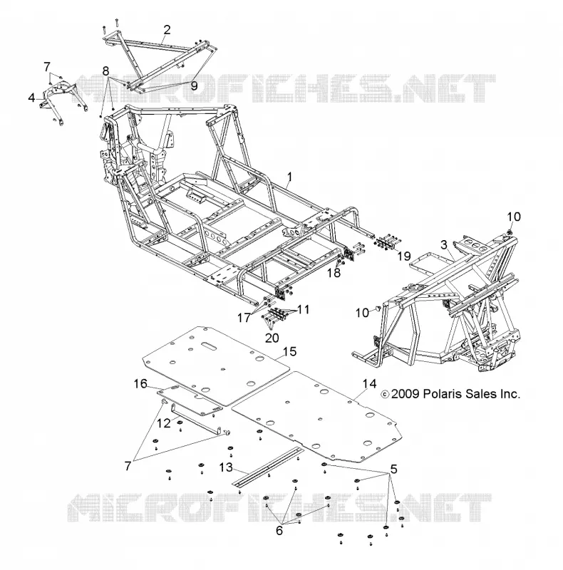 CHASSIS, MAIN FRAME AND SKID PLATE