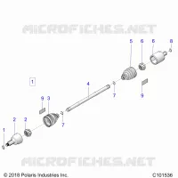 DRIVE TRAIN, GETRIEBE VORNE SHAFT