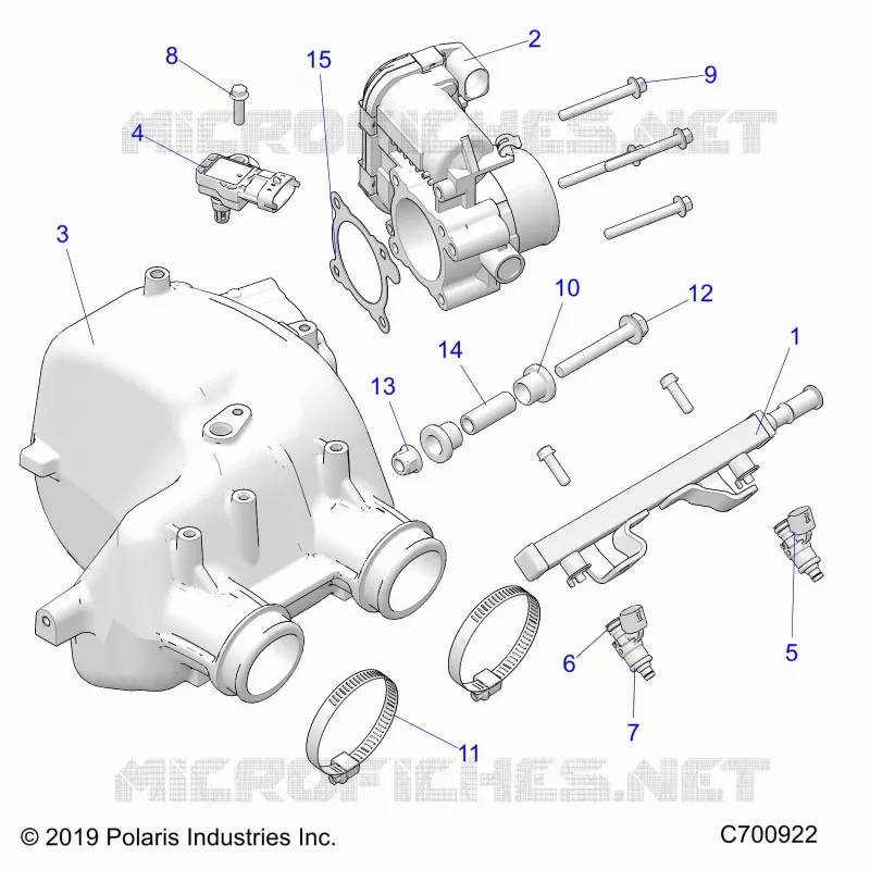 ENGINE, LUFTEINLASS MANIFOLD