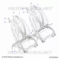 SITZ BELT MOUNTING, REAR, 6 POINT