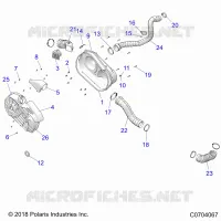 DRIVE TRAIN, CLUTCH COVER AND DUCTING