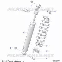 SUSPENSION, FRONT SHOCK