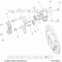 BRAKES, BREMSZANGE HINTEN