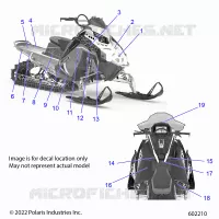 DECALS, RADIANT GREEN SIDE PANEL W/BLACK, WHITE ACCENT