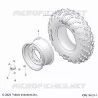 RADS, FRONT TIRE