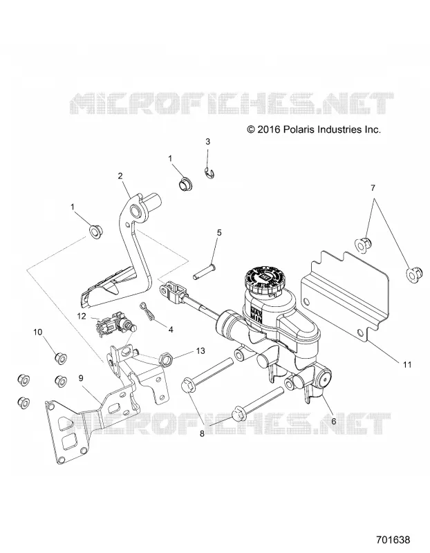 BRAKES, PEDAL AND MASTER CYLINDER