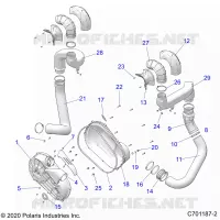 ANTRIEB, CLUTCH COVER AND DUCTING