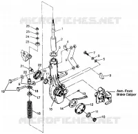 FRONT STREBE Magnum 4x4 W968144 and  Swedish Magnum 4x4 S968144 (4936053605B004)