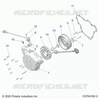ENGINE, STATOR AND FLYRAD -Z24NMF99AR/AM/BR/BM (C0704162-2)