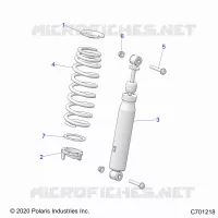 SUSPENSION, REAR SHOCK MOUNTING