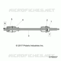 ANTRIEB, REAR HALF SHAFT