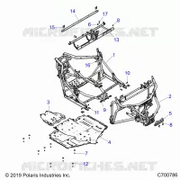 CHASSIS, MAIN FRAME AND SKID PLATES
