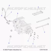 ANTRIEB, GEARCASE, REAR, MOUNTING