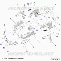KAROSSERIE HINTEN RACK AND FENDERS
