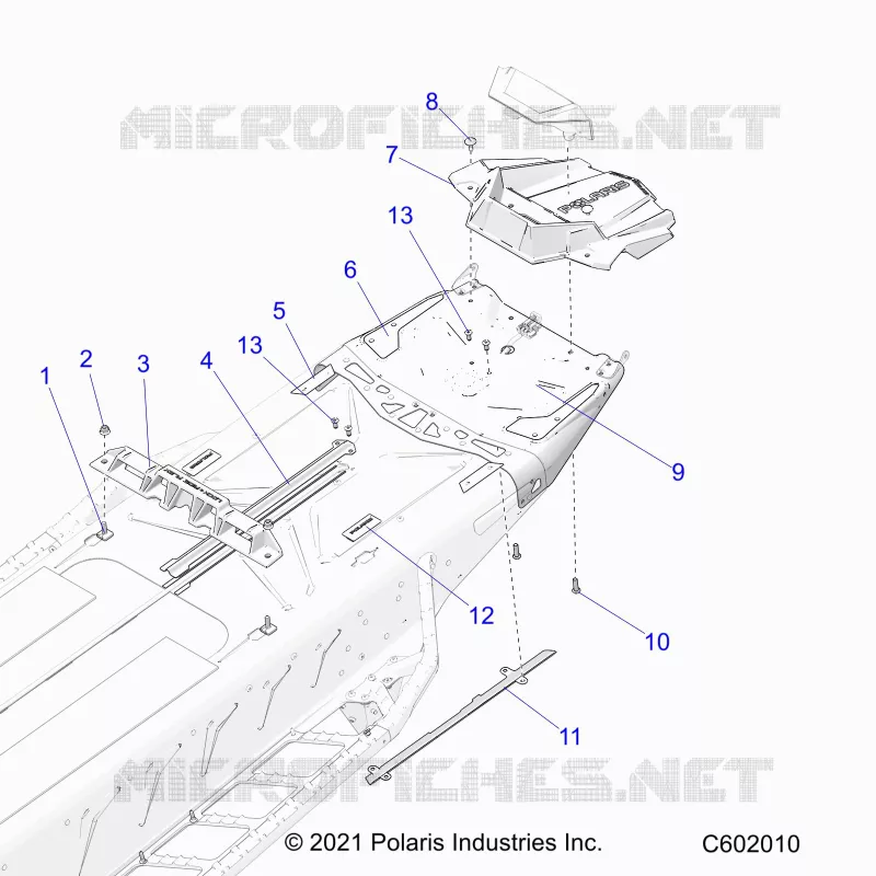 CHASSIS, REAR, MISC. COVERS AND SNOWFLAP