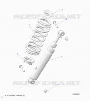 SUSPENSION, FRONT SHOCK MOUNTING