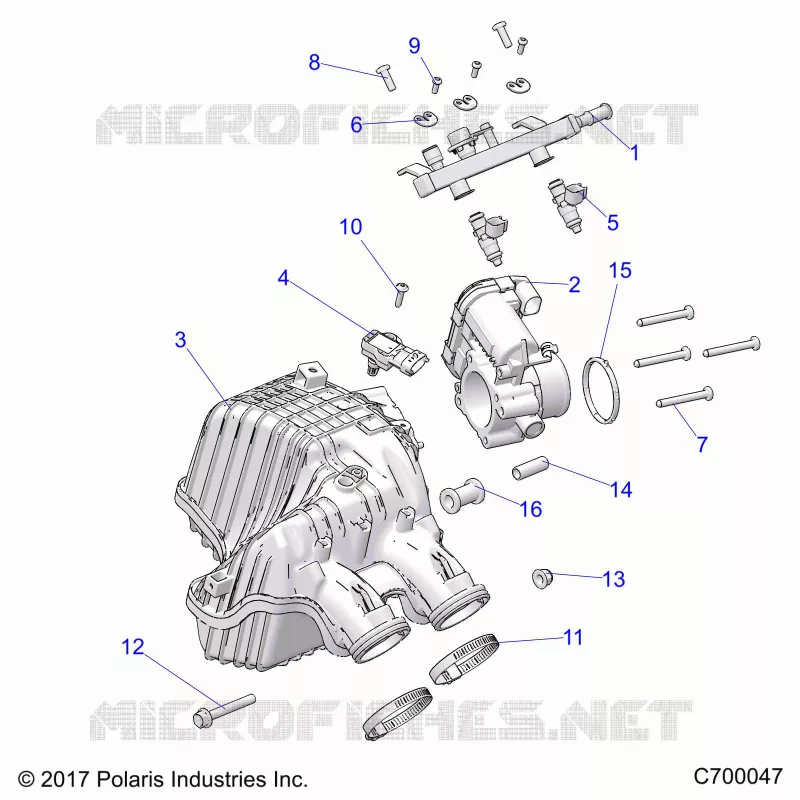 ENGINE, LUFTEINLASS MANIFOLD