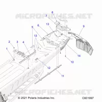 CHASSIS, REAR, MISC. COVERS AND SNOWFLAP- S22TFD8RS/8RE ALL OPTIONEN (C601997)