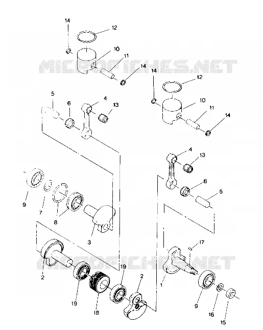 KOLBEN AND KURBELWELLE INDY LITE (4919311931027A)