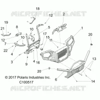 FRONTSTOSSSTANGE AND MOUNTING