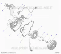 ENGINE, STATOR AND FLYRAD