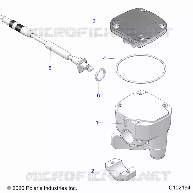 LENKUNG, CONTROLS, THROTTLE ASM. AND CABLE