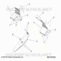 CHASSIS, CLUTCH GUARD AND FOOTRESTS