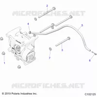 ANTRIEB, GEARCASE MOUNTING, REAR
