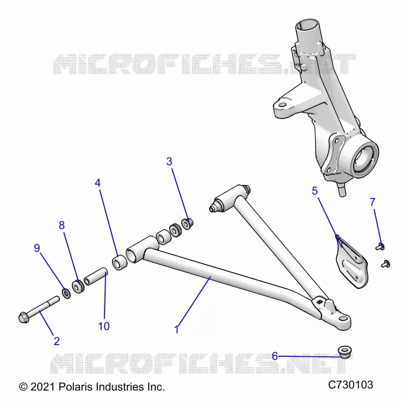 SUSPENSION, A-ARM AND STREBE MOUNTING