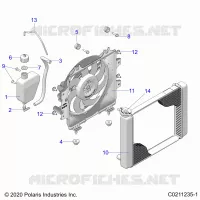 ENGINE, KÃŒHLSYSTEM, RADIATOR, FAN &amp; OVERFLOW BOTTLE