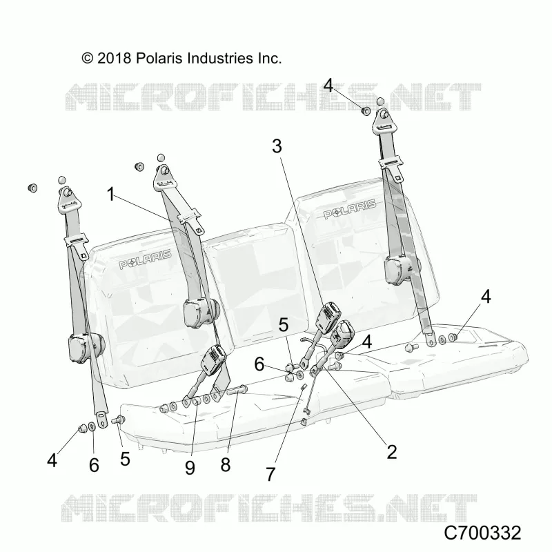 SITZ BELT AND MOUNTING