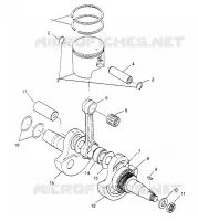 KURBELWELLE AND KOLBEN 4X4 300 W958130 (4930183018C012)