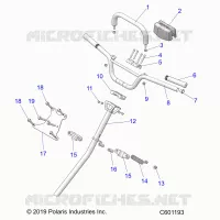 STEERING, HANDLEBAR, LENKSÃ¤ULE