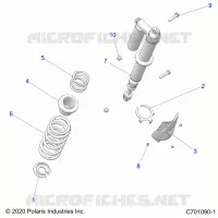 SUSPENSION, REAR SHOCK MOUNTING