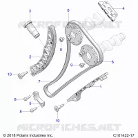 CAM CHAIN AND SPROCKET