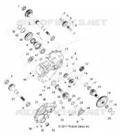 ANTRIEB, MAIN GETRIEBEGEHÄUSE INTERNAL COMPONENTS 1