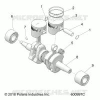 ENGINE, PISTON AND KURBELWELLE