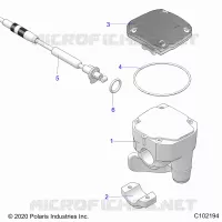 LENKUNG, CONTROLS, THROTTLE ASM. AND CABLE