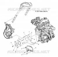 MOTOR, MOUNTING, RH and FRONT