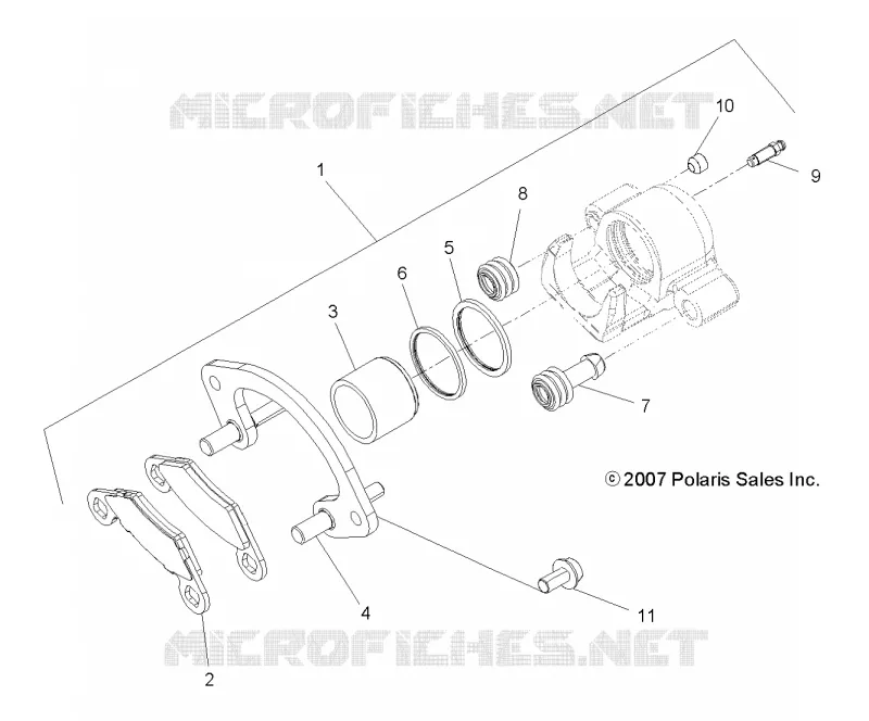 VORDERBREMSE CALIPER, US