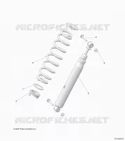 SUSPENSION, REAR SHOCK MOUNTING