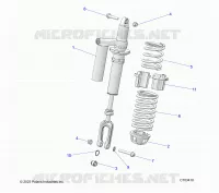 SUSPENSION, FRONT SHOCK MOUNTING