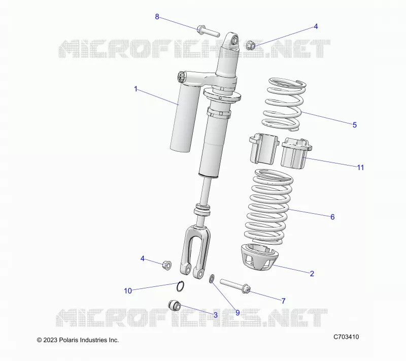 SUSPENSION, FRONT SHOCK MOUNTING