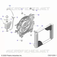 ENGINE, KÃŒHLSYSTEM, RADIATOR, FAN &amp; OVERFLOW BOTTLE