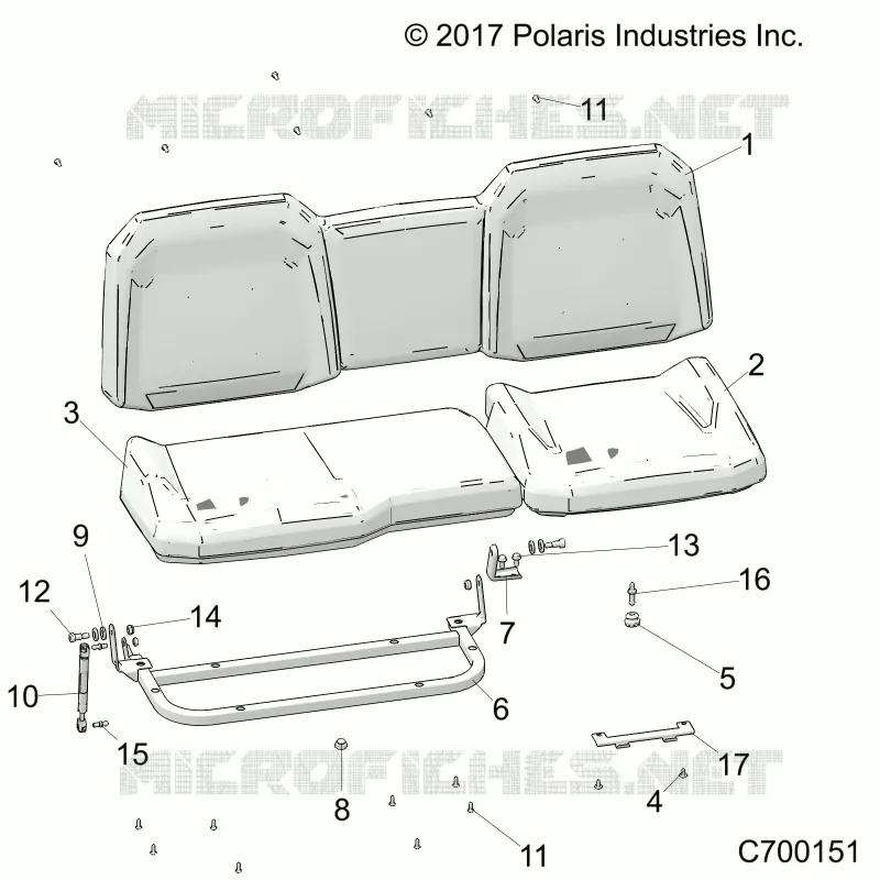 SITZ ASM. REAR