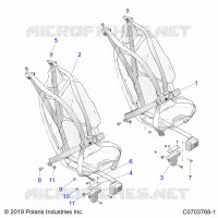 SITZ BELT MOUNTING, PREMIUM/ULTIMATE
