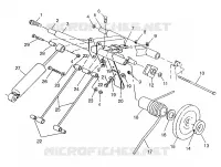 HINTER Drehmomentarm 700 RMK 0970966, 700 SKS 0970566, and EUROPEAN 700 SKS E970 (4938573857B014)